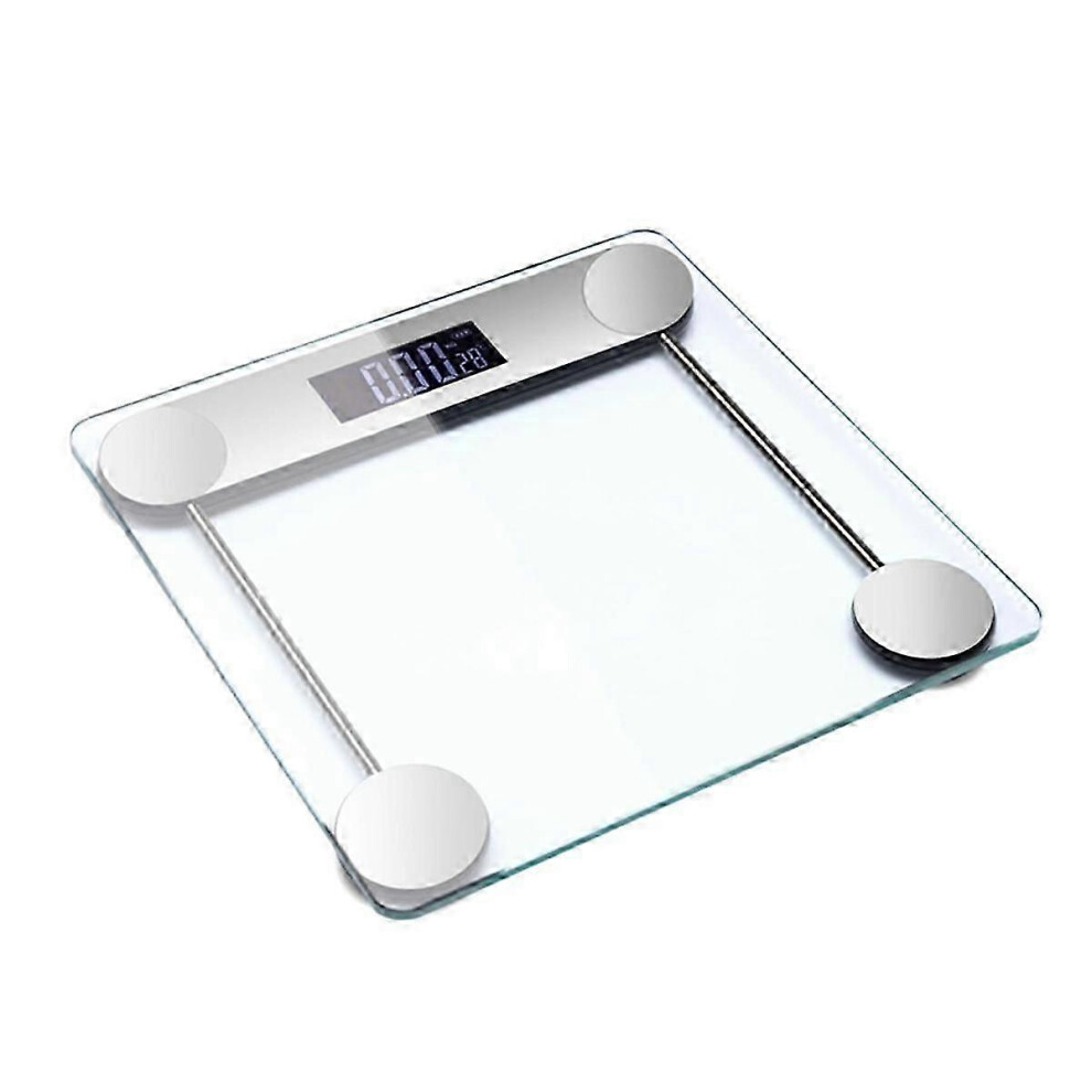 Digital Weighing Scale for Bathroom, Glass Body Scale Waterproof with 400 lb Capacity, Slim Design