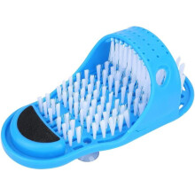 Foot Scrubber Slippers with Suction Cup, Heel Pumice Stone for Bathroom Use