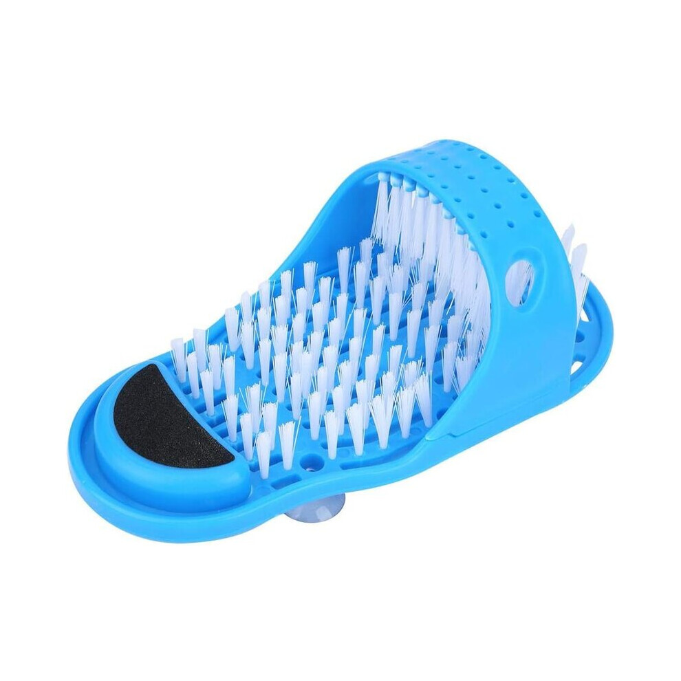Foot Scrubber Slippers with Suction Cup, Heel Pumice Stone for Bathroom Use