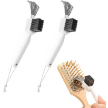 2-in-1 kamreiniger voor het verwijderen van dierenhaar en vet, met ergonomische handgreep, ideaal voor op reis.