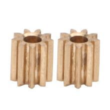 2 stuks messing motorrondsels compatibel met Duplo Intelli Lok Module 0,5 9 tanden 1,95 mm boring 5 mm hoogte 5,5 mm breedte
