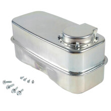 Twin Inlet Metal Exhaust Muffler Compatible with Bolens Columbia White Outdoor Riding Mowers 2001-2010 Replaces 951-0616B 751-0616B
