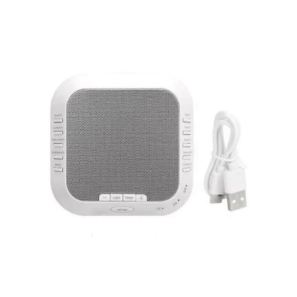 White/Light Sound Machine Ora 10 Solfeggio Frequencies Noise Rechargeable 13H Playtime Soft Night Portable For Meditation Yoga Sleep