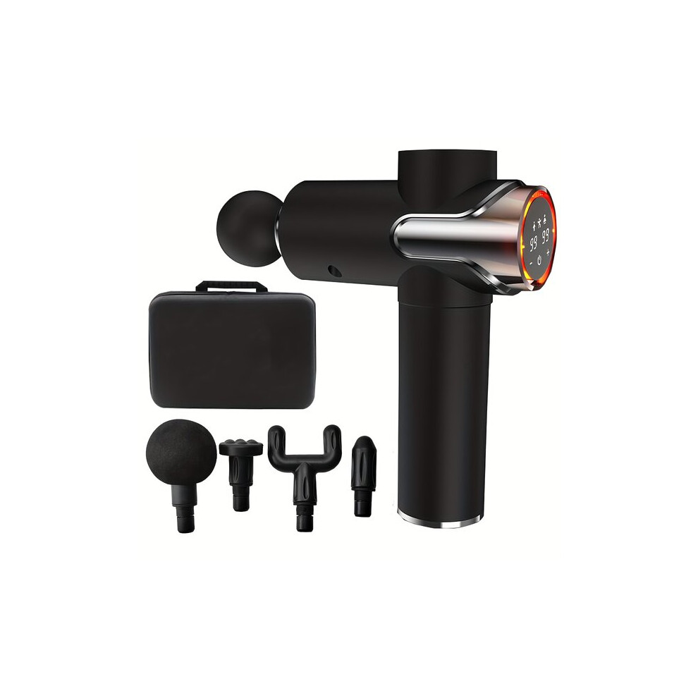 Cordless Percussion Massage Gun with Accessories and Case for Deep Tissue Muscle Relaxation