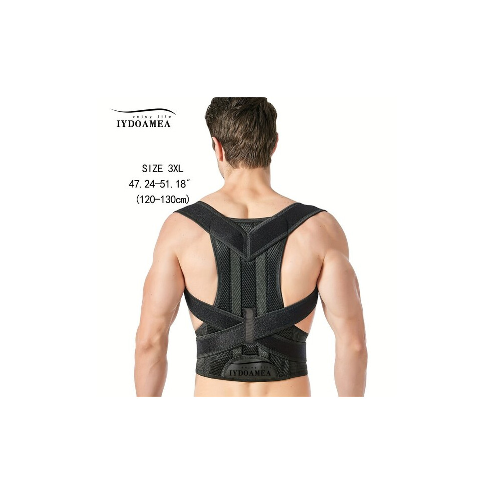 Posture Corrector for Men and Women, Breathable Back Brace with Lumbar Support, Orthopedic Posture Aid