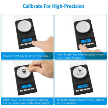 Digital Milligram Scale 50g Capacity 0.001g Accuracy with Tare & PCS Function for Powder Medicine & Jewellery