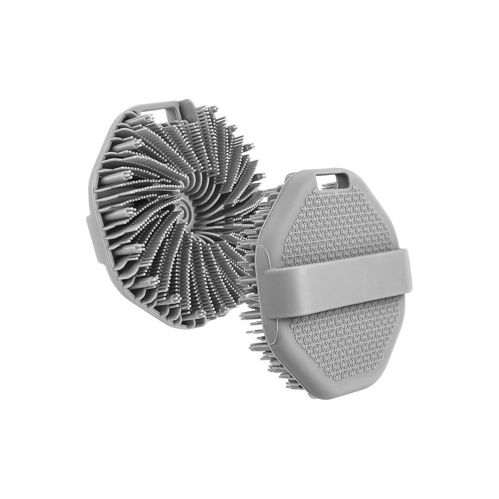 Shower Brush with Silicone Bristles, Gentle Exfoliation and Massage for Sensitive Skin