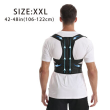 Gilet correttore di postura regolabile per uomo e donna, supporto completo per la schiena, realizzato in tessuto a maglia traspirante.