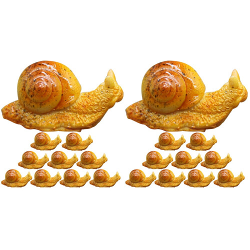 Snegleharpiksfigur dyredekorasjon 20 stk