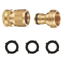 Raccord rapide pour tuyau d'arrosage en cuivre pur 3/4 pouce