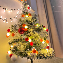 Guirlande lumineuse LED en forme de chapeau de Noël, 3 m, 20 mini-ampoules,