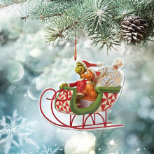 Décoration de sapin de Noël Grinch (1 pièce)