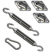 Edelstahl M6 Dreieck-Sonnensegel-Befestigungsset (6-teilig)
