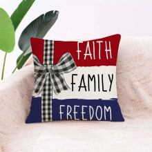 Patriottische sierkussenhoes 18x18 inch linnen