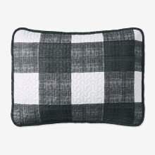 Taie d'oreiller matelassée réversible BrylaneHome, polyester standard