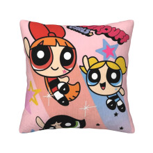Kussenhoes Powerpuff Girls van corduroy, 18x18 inch