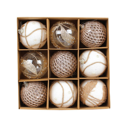 Globuri decorative pentru brad de Crăciun, pachet de 12