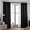 Cortinas blackout com isolamento térmico para quarto, 55,11 x 74,8 1