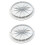 2-pack ABS-lock till poolskimmer, 25 cm runt 1