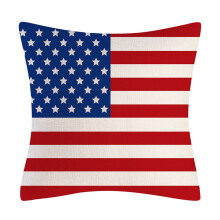 Față de pernă cu steagul american în aer liber pentru Ziua Independenței