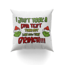 Grinch díszpárnahuzat 16x16 hüvelykes lakberendezés