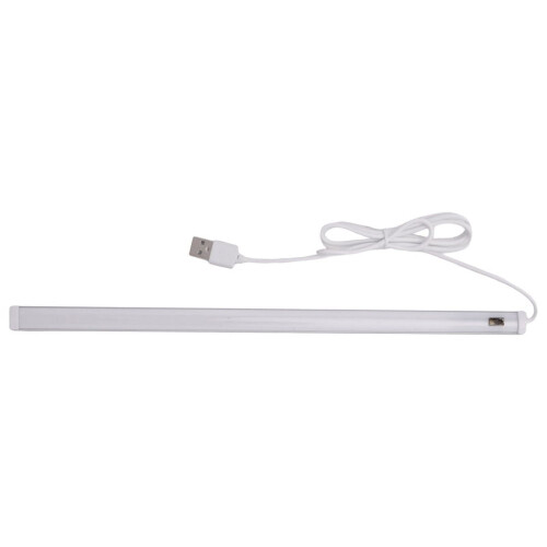 Luminária de mesa LED USB com sensor de movimento, 30 cm, luz quente.