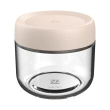 Tarros de cristal de 280 ml para almacenar alimentos con tapas herméticas.