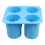 Forma de gelo de silicone – 4 cavidades, azul 1