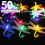 Guirlande lumineuse solaire libellule, étanche IP65, 8 modes 1