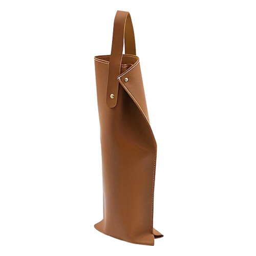Sac à vin réutilisable en cuir pour une seule bouteille