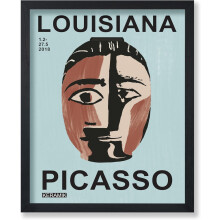 Affiche Vintage Picasso TĂŞte de Femme - 16x20 pouces sans cadre