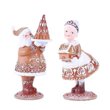 Sada živicových figúrok Santa Claus a pani Santa Claus