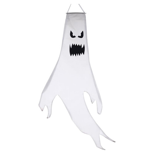 Decoração de Halloween com cata-vento de fantasma, 47 polegadas (119 cm)