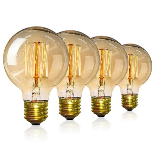 Vintage Edison Bulb E27 40W220V4-Pack