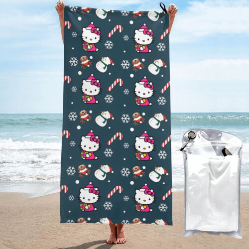 Hello Kitty Mikrofaserhandtuch 27,5 x 55 Zoll