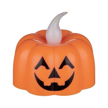 Halloween LED-kurpitsakanttila liekitön 4 cm
