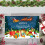 Kerstdeurmat van polyester, antislip, 60x40 cm 1