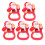 Lot de 5 ouvre-bouteilles Père Noël 1