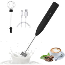Mousseur à lait portable rechargeable avec 2 fouets