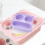 Leak Proof Silicone Ice Cubes Tray With Removable Lid-Sky Blue 3