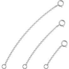 925 Sterling Silver Necklace Extender 2/3/4 inch