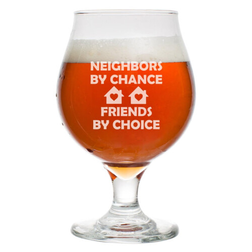 Bicchiere da birra belga a tulipano da 473 ml con stelo