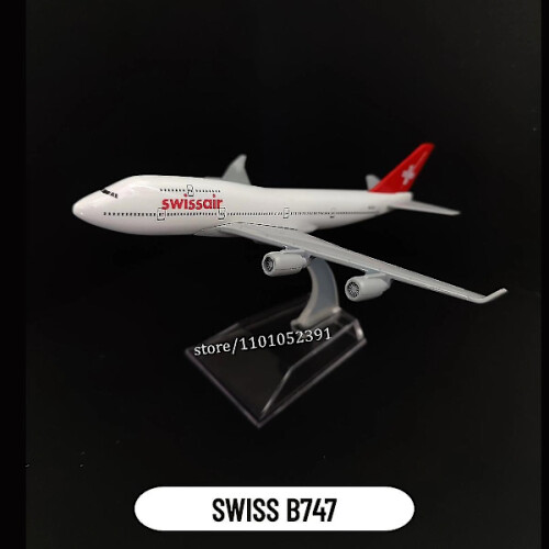 1:400 Diecast Metal Airplane Model with Tripod