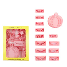Dusknt Halloween Pumpkin Cookie Cutter Set