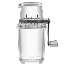 Poaug Manual Ice Crusher – Transparent, Stainless Steel,
