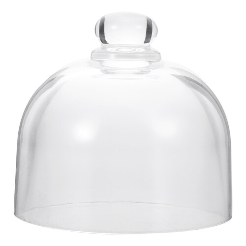 Glass Cake Dome Cover with Handle, 12 inch