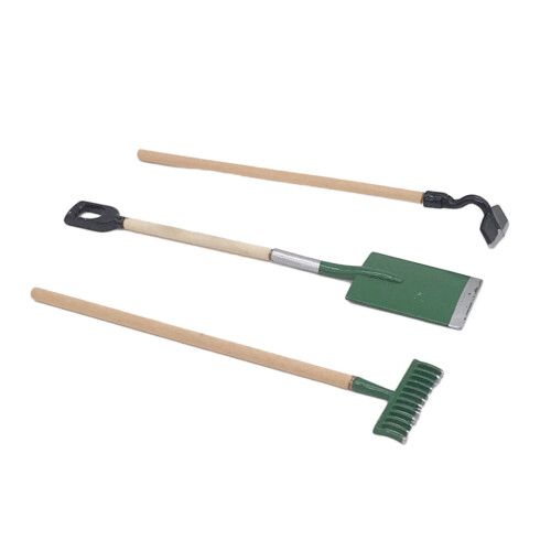 Mini puinen metallinen talolelu lapsille, 3 kpl