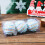 3PCS Blue ABS Christmas Ball Ornaments 8cm 1