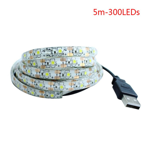 Taśmy LED Zimna biel 16,4 stopy 5 V USB