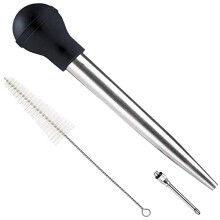 Stainless Steel Meat Injector Syringe for BBQ